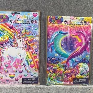 Lisa Frank stickers Collector's Set - Rainbow Unicorn & Dolphins